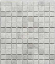 Roca Rockart Square Carrara 12 x 12 Marble Mosaic